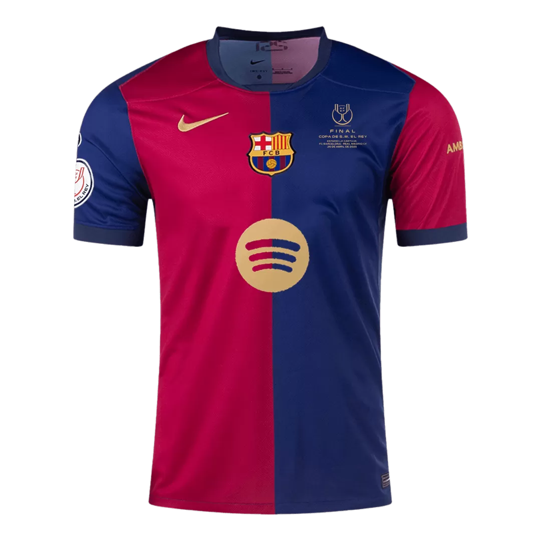 Barcelona Home Soccer Jersey - Copa del Rey Final