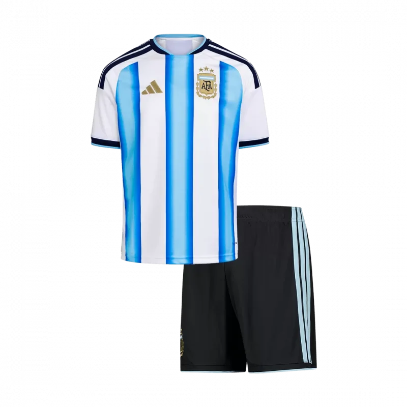 Argentina Home Kids Soccer Jerseys Kit World Cup 2026