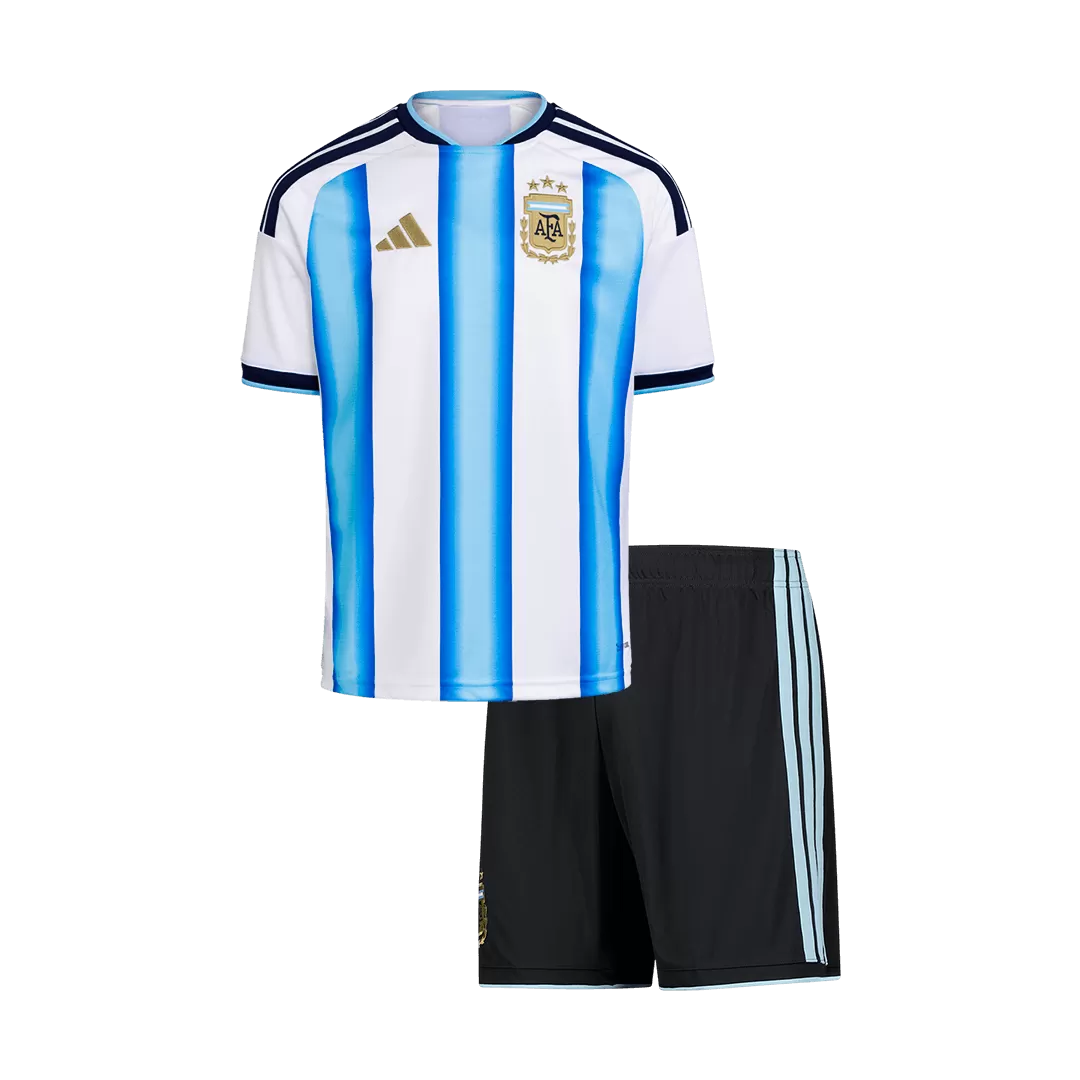 Argentina Home Kids Soccer Jerseys Kit World Cup 2026