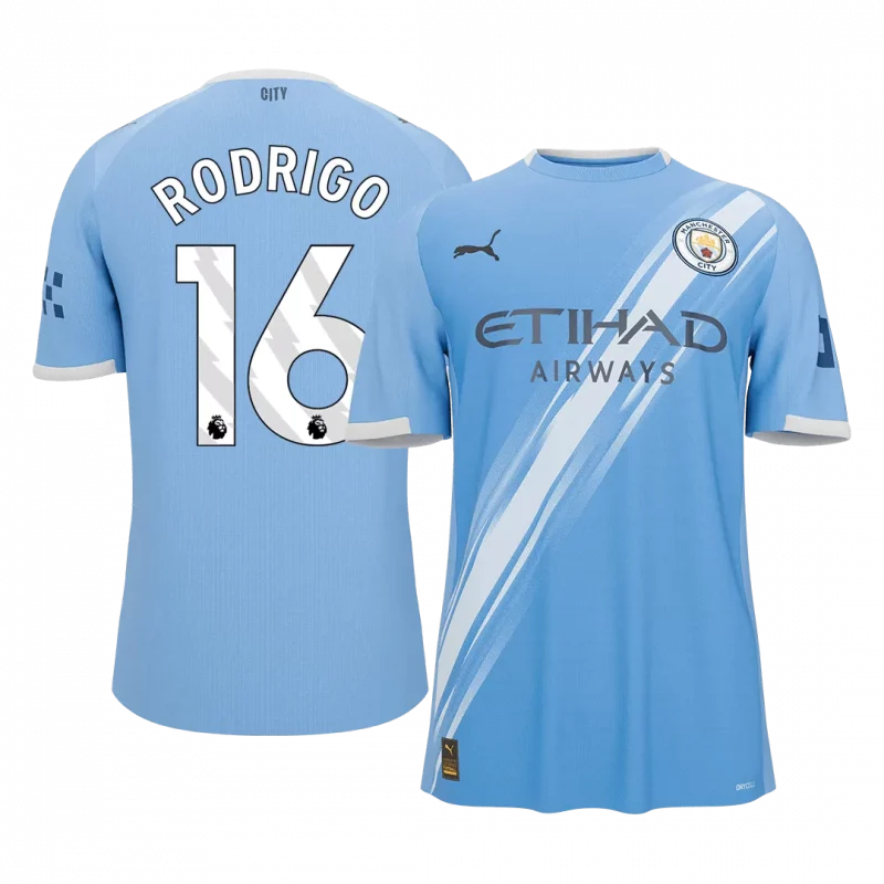 RODRIGO #16 Manchester City Home Soccer Jersey 2025/26