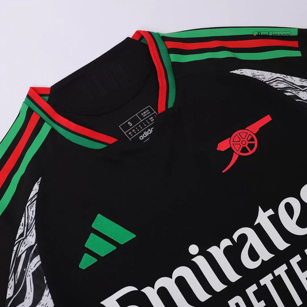 SAKA #7 Arsenal Away Authentic Soccer Jersey - Image 2