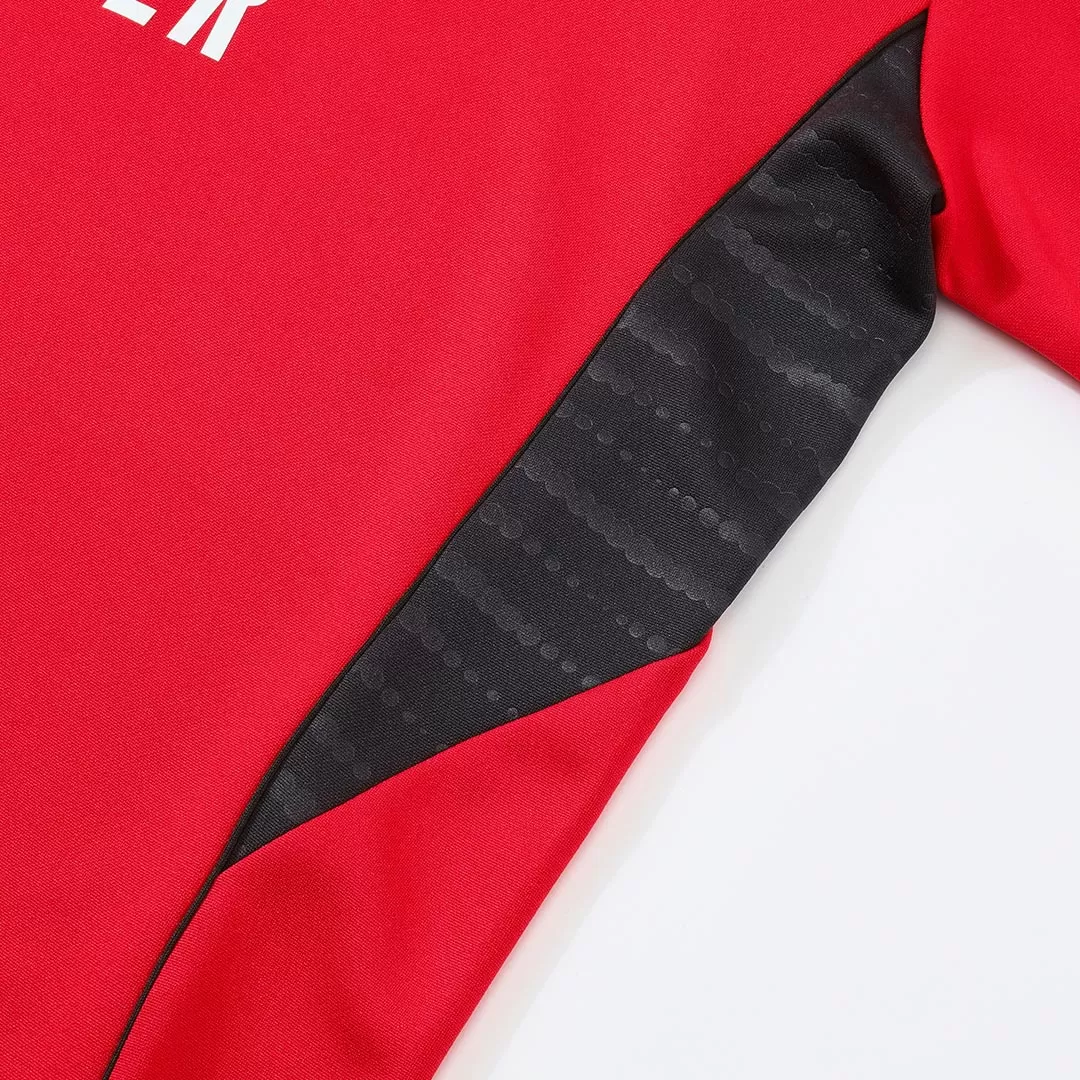 Arsenal 1/4 Zip Tracksuit 2025/26 Kids Red - Image 9