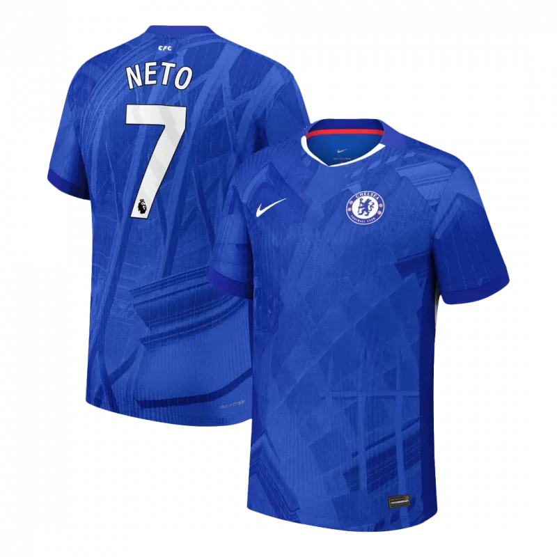 NETO #7 Chelsea Home Authentic Soccer Jersey 2025/26