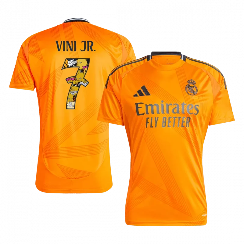 VINI JR. #7 Real Madrid Away Soccer Jersey - Bear Champ Font