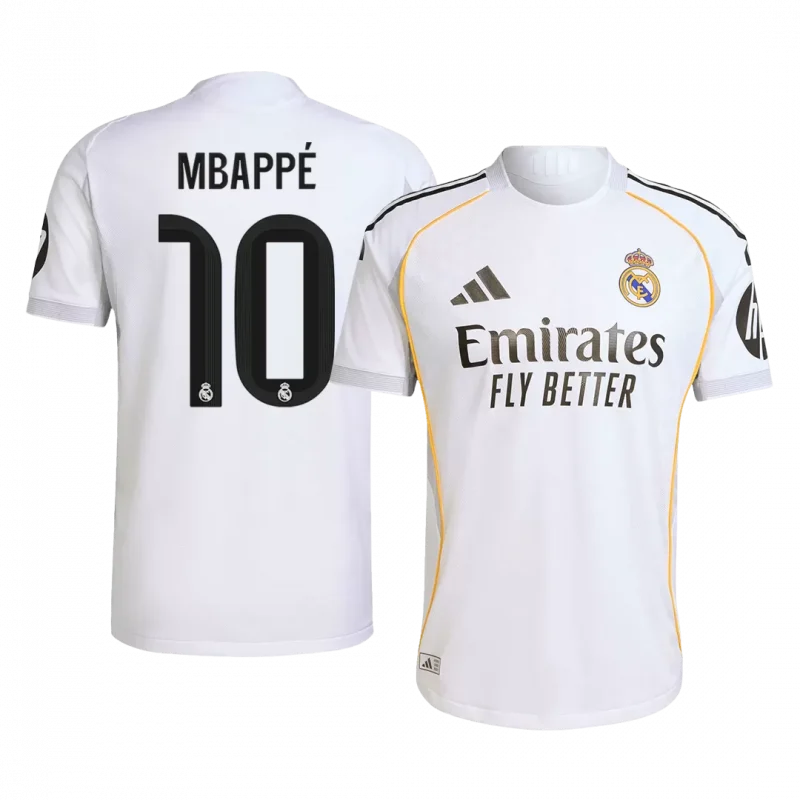 MBAPPÉ #10 Real Madrid Home Soccer Jersey 2025/26