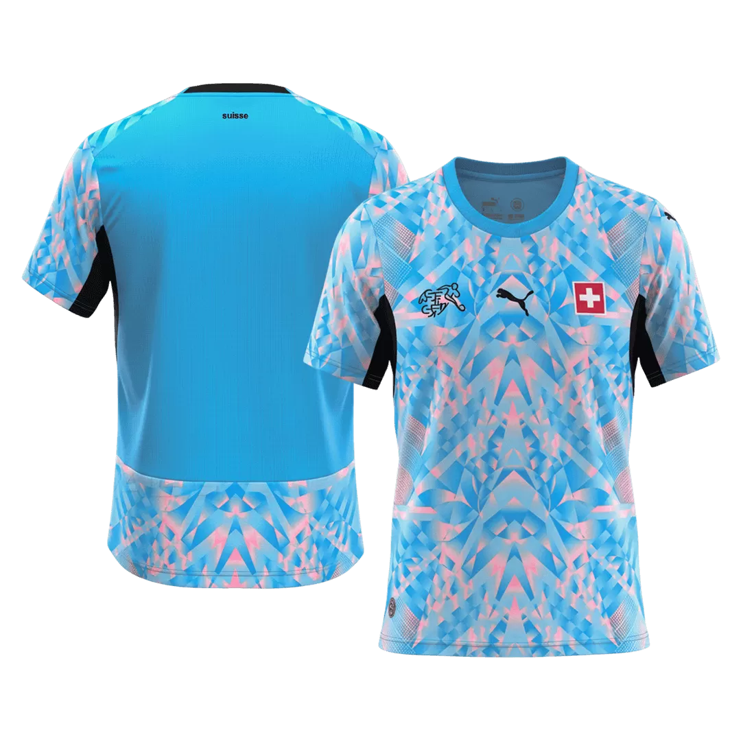 Switzerland Goalkeeper Soccer Jersey World Cup 2026 Blue - Image 3