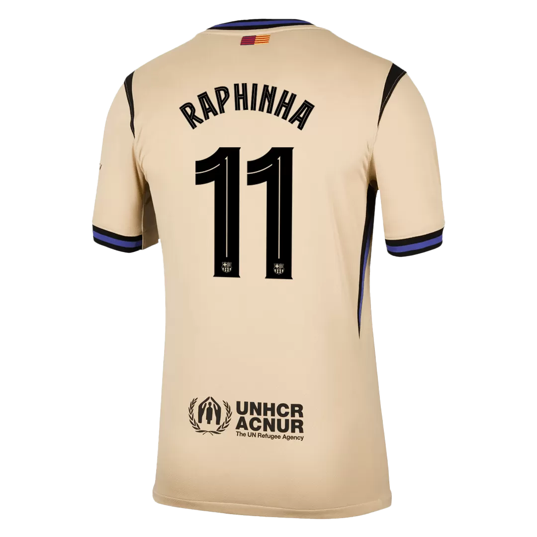 RAPHINHA #11 Barcelona Away Soccer Jersey 2025/26 -UCL - Image 3