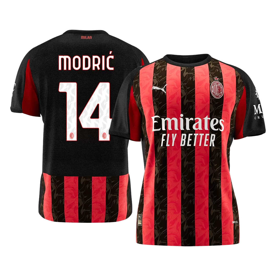 MODRIĆ #14 AC Milan Home Soccer Jersey 2025/26