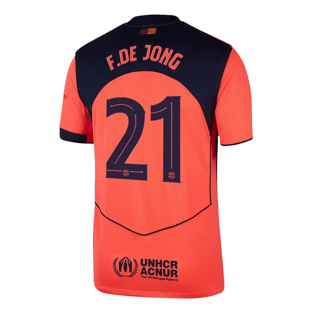 F.DE JONG #21 Barcelona Third Away Soccer Jersey 2025/26 -UCL - Image 3
