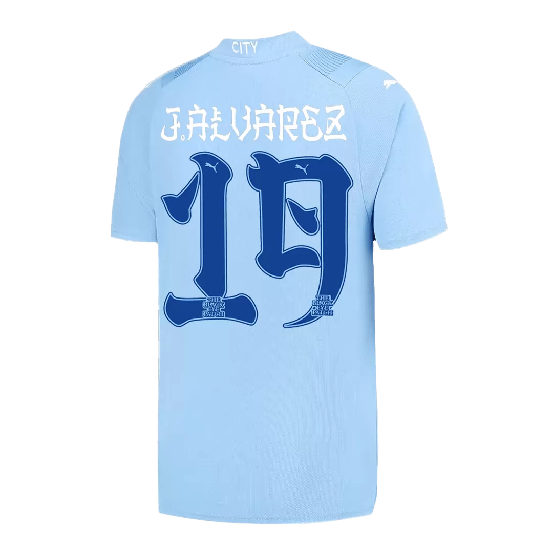 J.ALVAREZ #19 Manchester City Japanese Tour Printing Home Jersey 2023/24