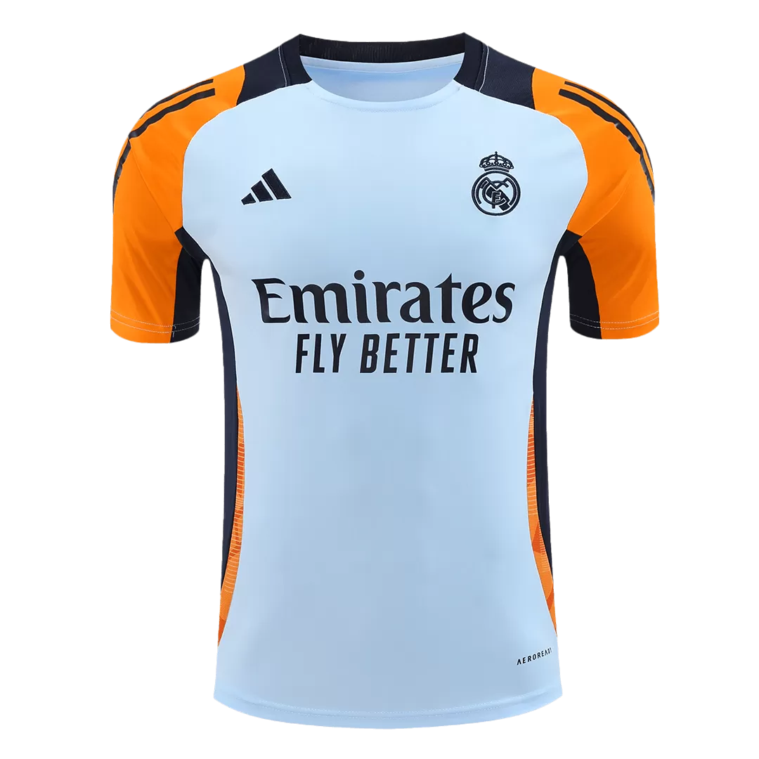 Real Madrid Pre-Match Soccer Jersey Blue
