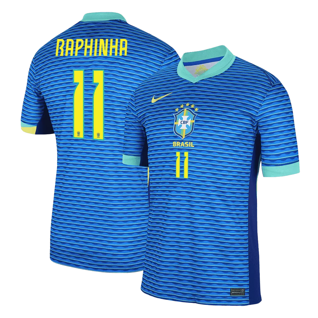 RAPHINHA #11 Brazil Away Soccer Jersey Copa America