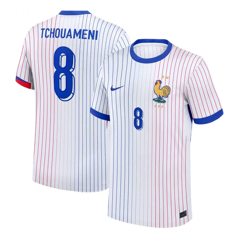 TCHOUAMENI #8 France Away Soccer Jersey