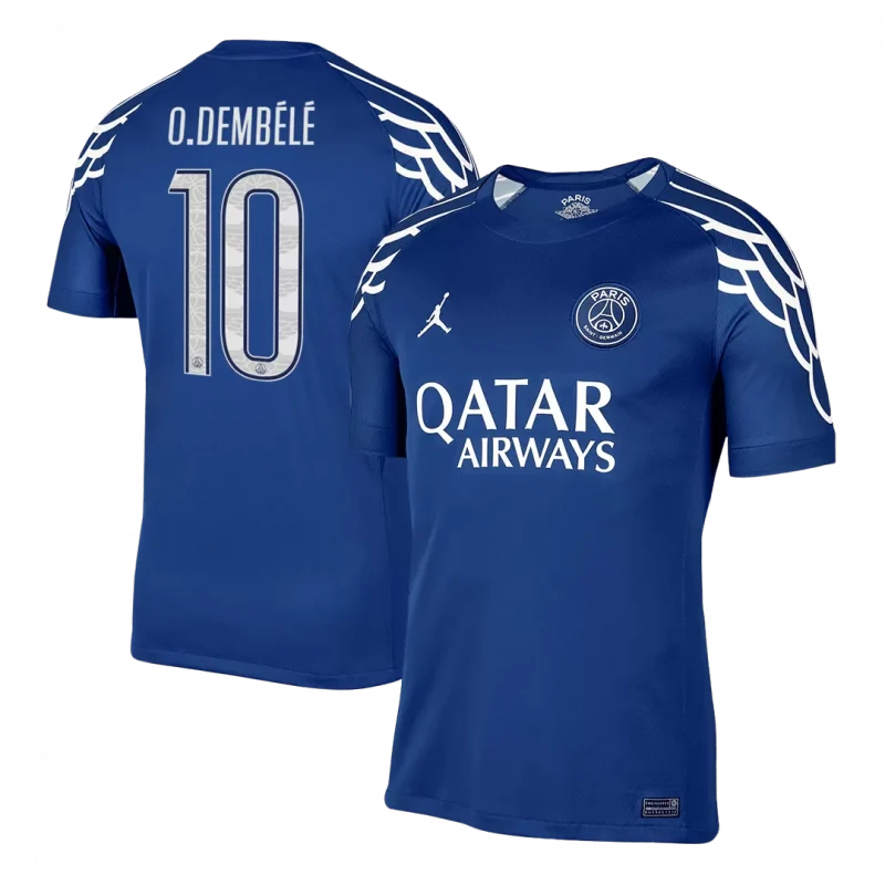 O.DEMBÉLÉ #10 PSG Fourth Away Soccer Jersey -UCL