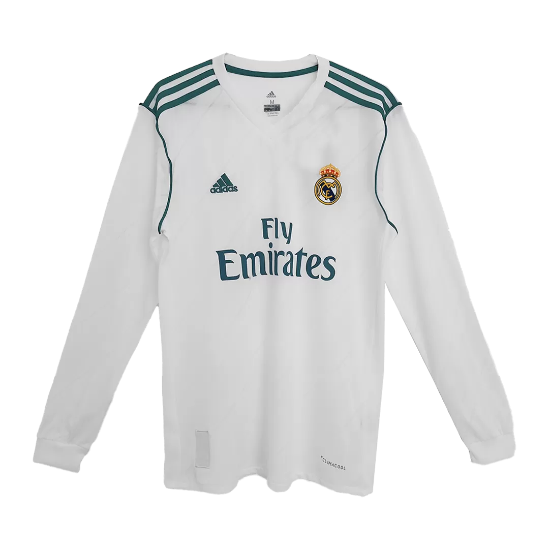 Vintage Soccer Jersey BENZEMA #9 Real Madrid Home Long Sleeve 2017/18 - Image 2