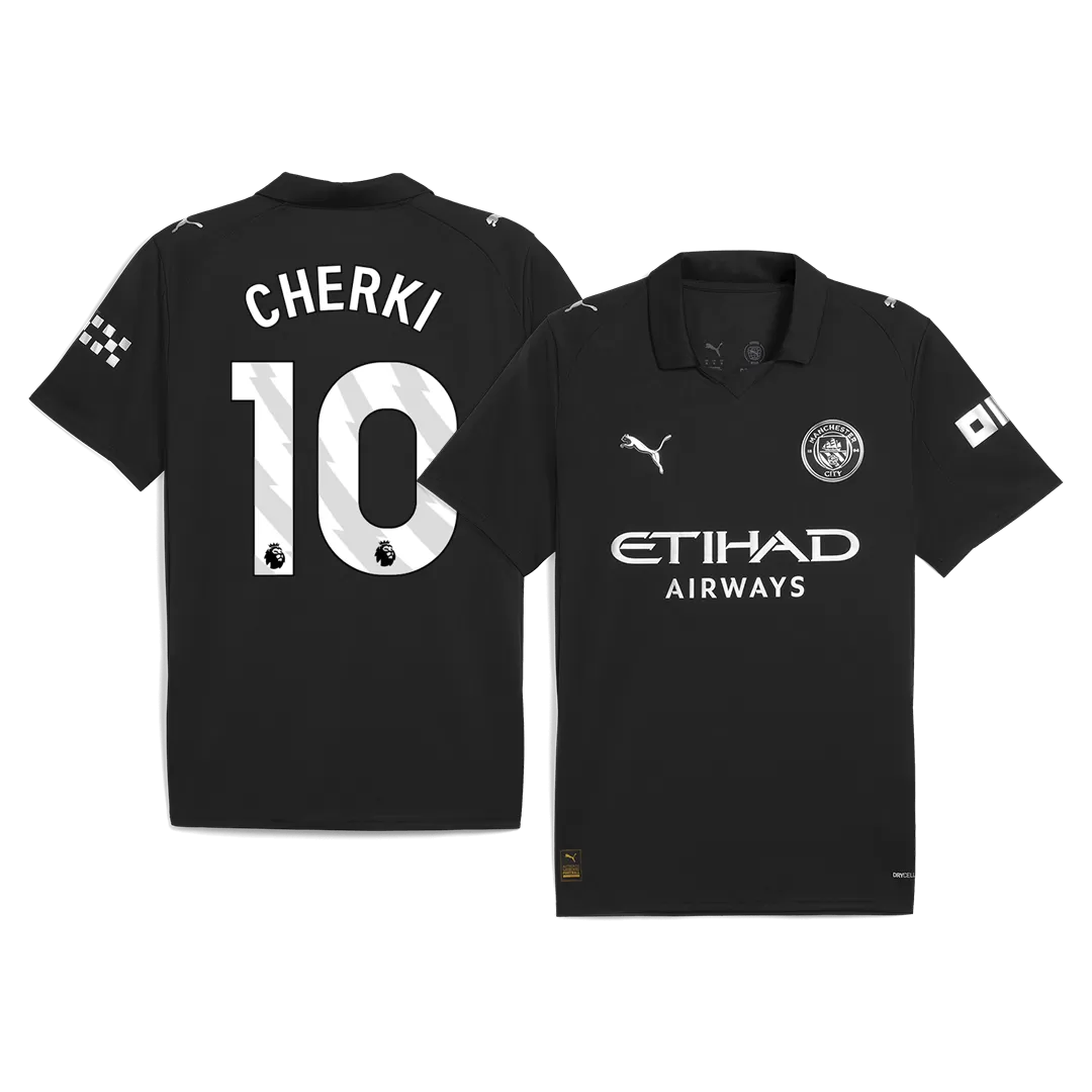 CHERKI #10 Manchester City Away Soccer Jersey 2025/26