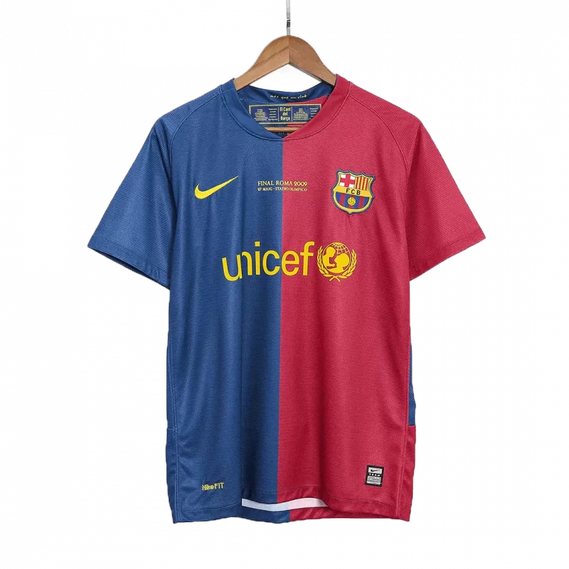 Vintage Soccer Shirts Barcelona Home 2008/09 - UCL Final