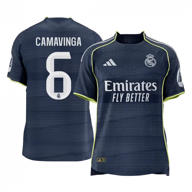CAMAVINGA #6 Real Madrid Away Authentic Soccer Jersey 2025/26