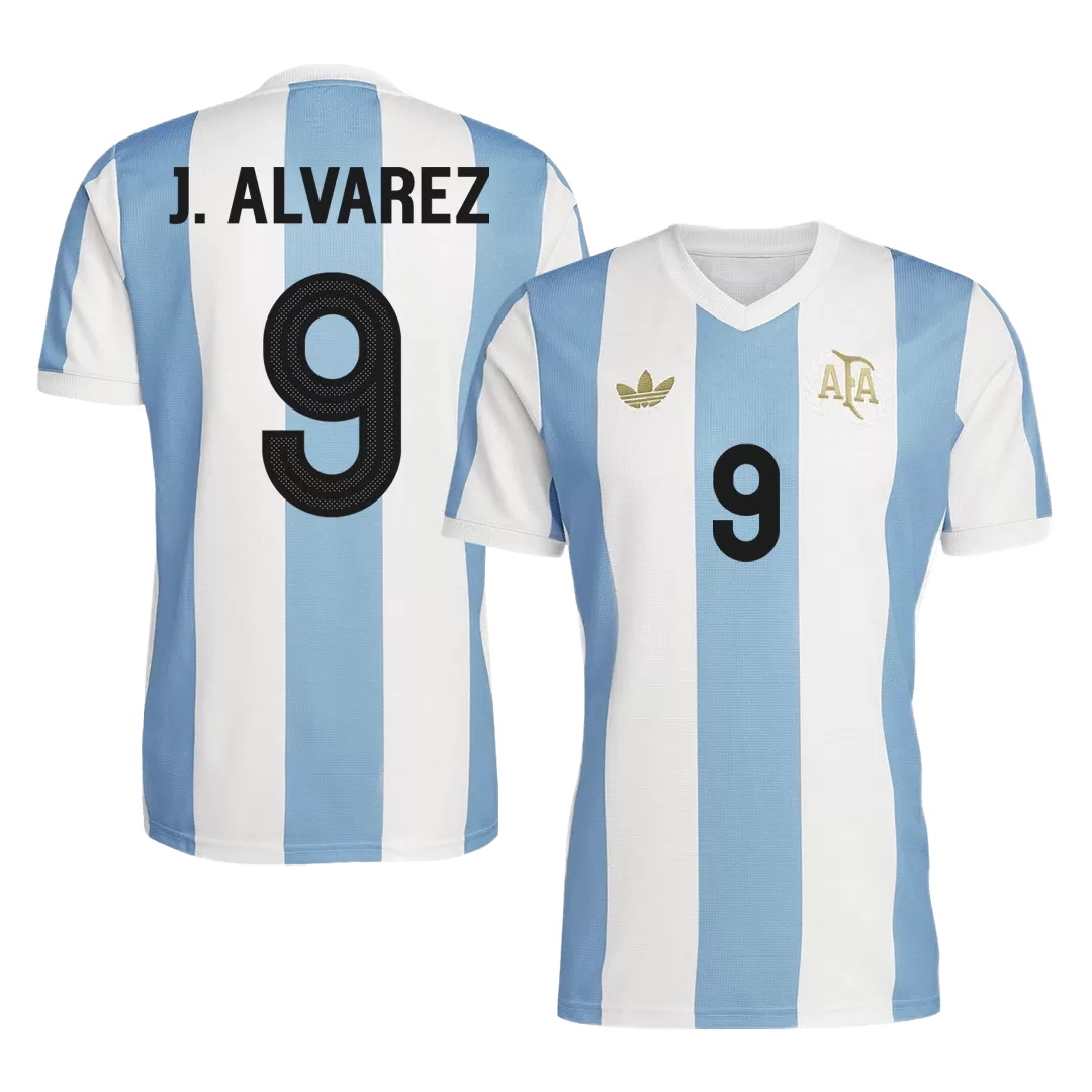 J.ALVAREZ #9 Argentina Soccer Jersey - 50th Anniversary