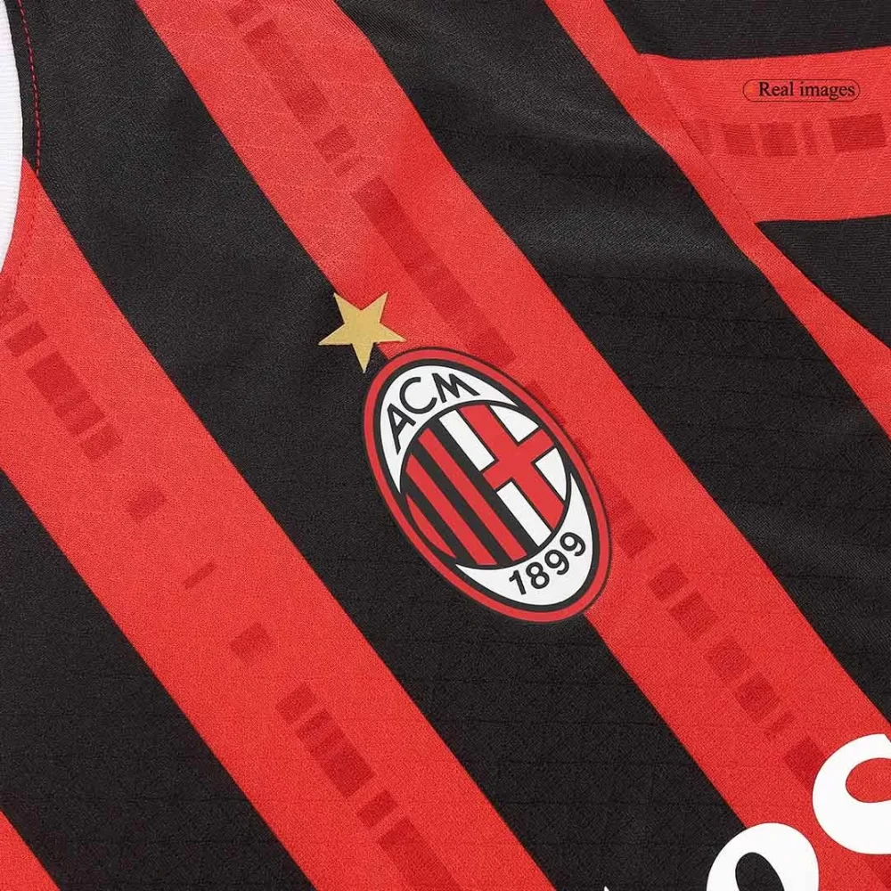 PULISIC #11 AC Milan Home Authentic Soccer Jersey - UCL - Image 3