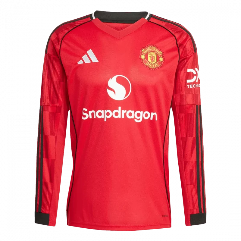 Manchester United Home Long Sleeve Jersey 2025/26