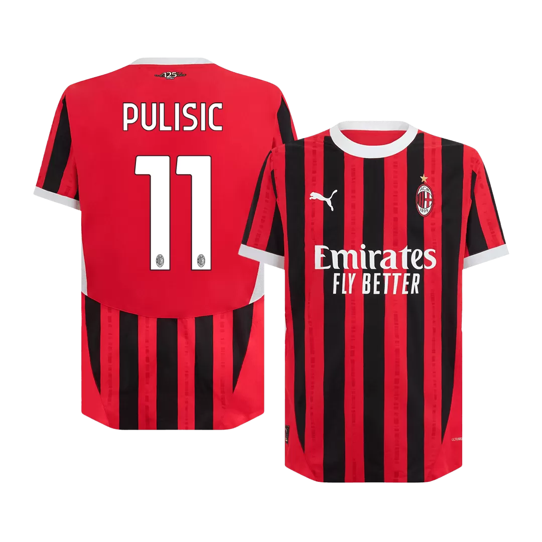 PULISIC #11 AC Milan Home Authentic Soccer Jersey