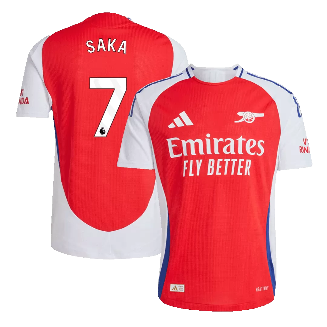 SAKA #7 Arsenal Home Authentic Soccer Jersey
