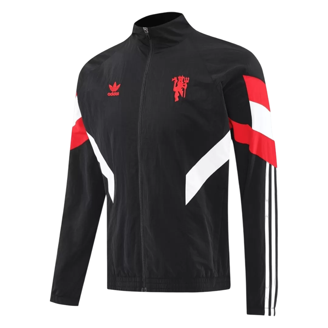 Manchester United Windbreaker Jacket 2025/26 - Black - Image 2