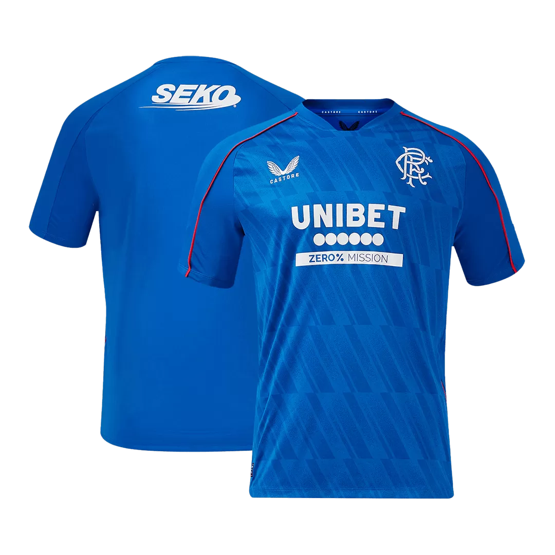 Glasgow Rangers Home Soccer Jersey - Image 3