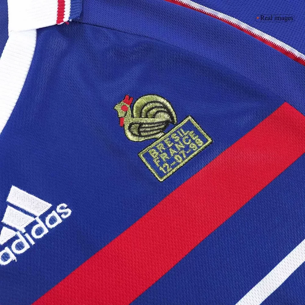 Vintage Soccer Jersey ZIDANE #10 France Home 1998 - Image 5