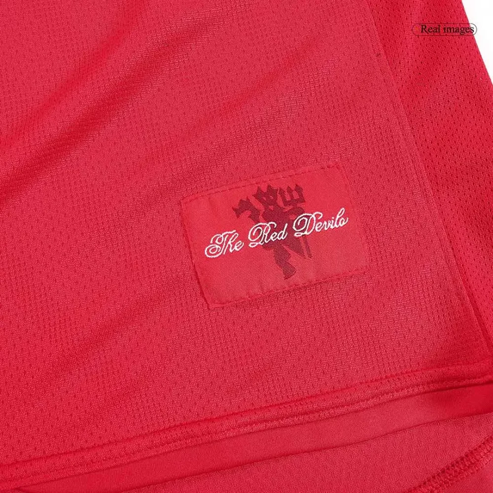 Vintage Soccer Jersey Manchester United Home Long Sleeve 2007/08 - Image 7