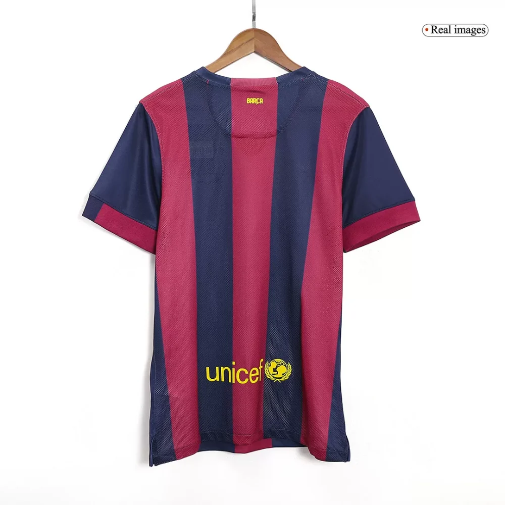 Vintage Soccer Jersey SUÁREZ #9 Barcelona Home 2014/15 - Image 3