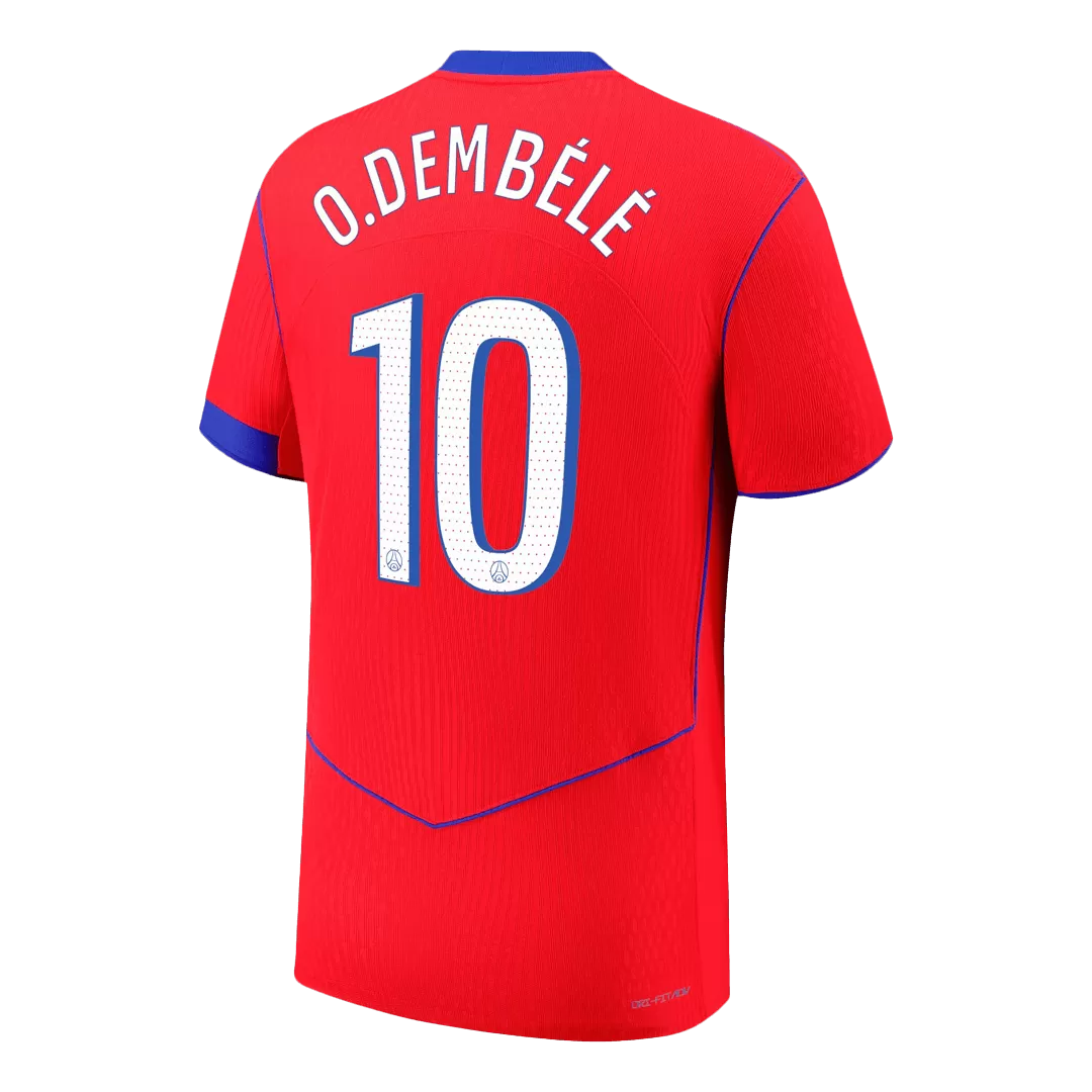 O.DEMBÉLÉ #10 PSG Third Away Authentic Soccer Jersey 2025/26 - Image 3