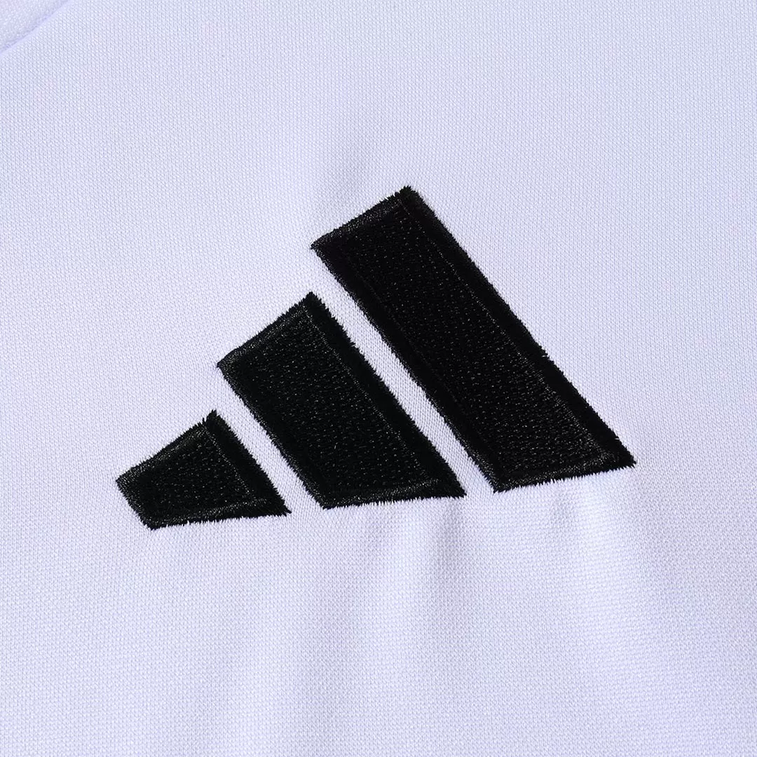 Real Madrid 1/4 Zip Tracksuit 2025/26 Kids White - Image 8