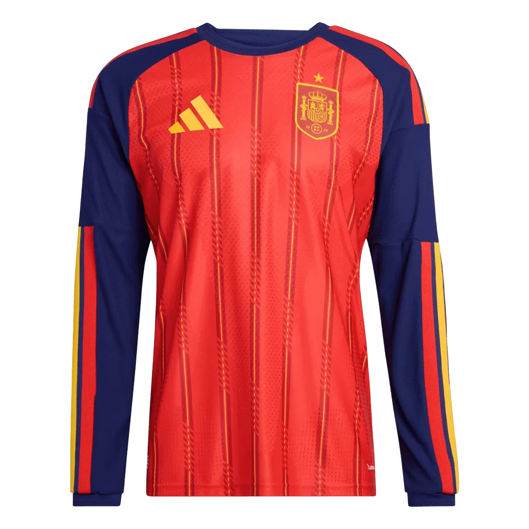 Spain Home Long Sleeve Player Version Jersey World Cup 2026 - Image 4