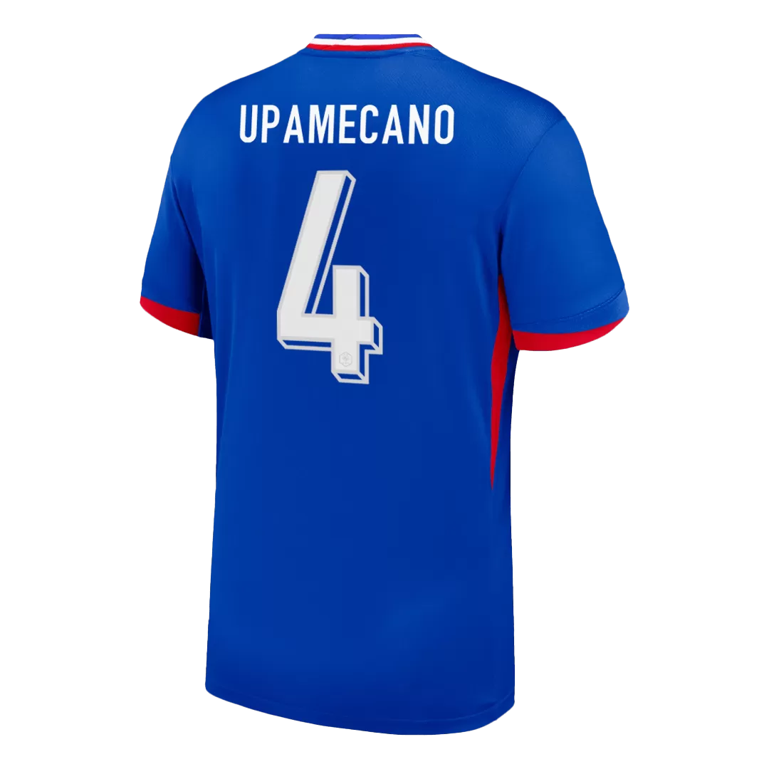UPAMECANO #4 France Home Soccer Jersey - Image 3