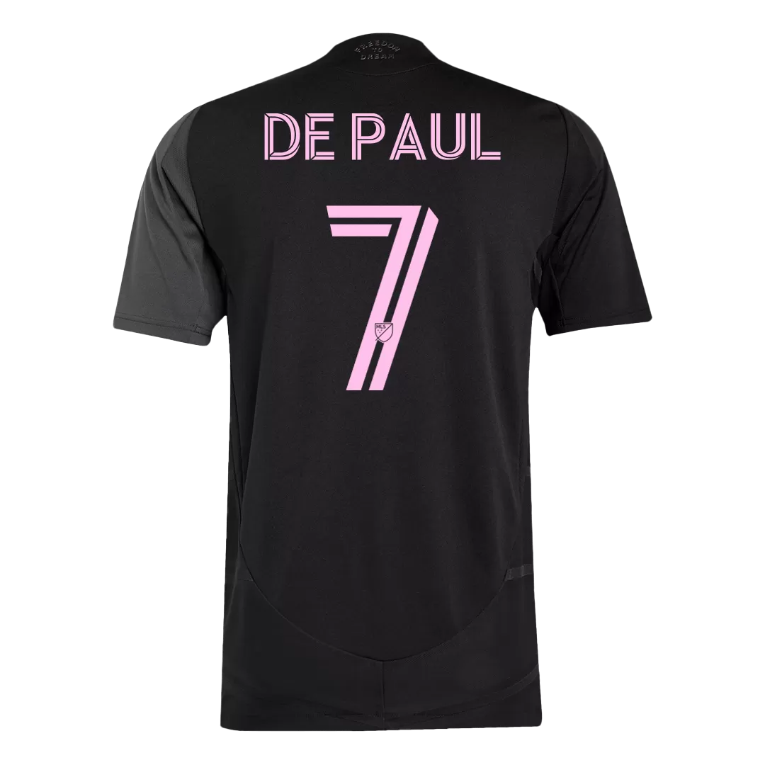 DE PAUL #7 Inter Miami CF Away Authentic Soccer Jersey 2025 - Image 3