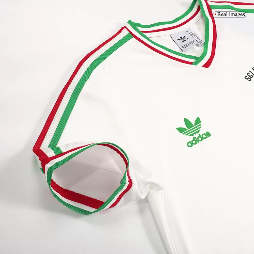 Mexico Remake Soccer Jersey 1985 White - Image 7