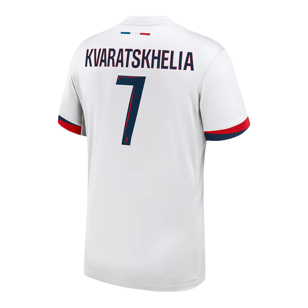 KVARATSKHELIA #7 PSG Away Soccer Jersey - Image 3