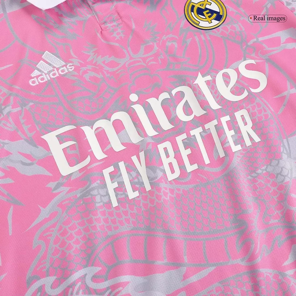 Real Madrid x Chinese Dragon Soccer Jersey 2023/24 (pink) - Image 10
