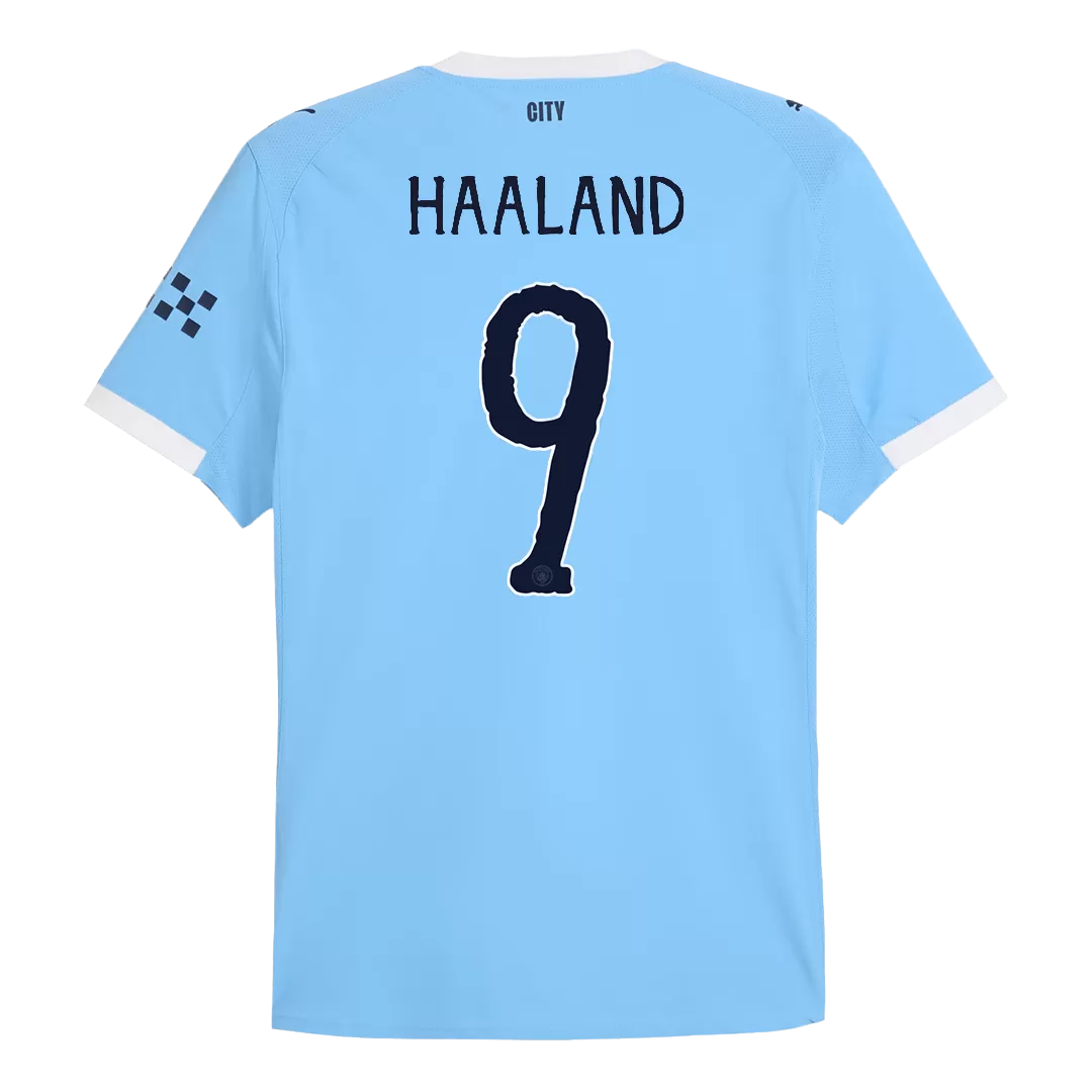 HAALAND #9 Manchester City Home Authentic Soccer Jersey 2025/26 - Club World Cup - Image 3