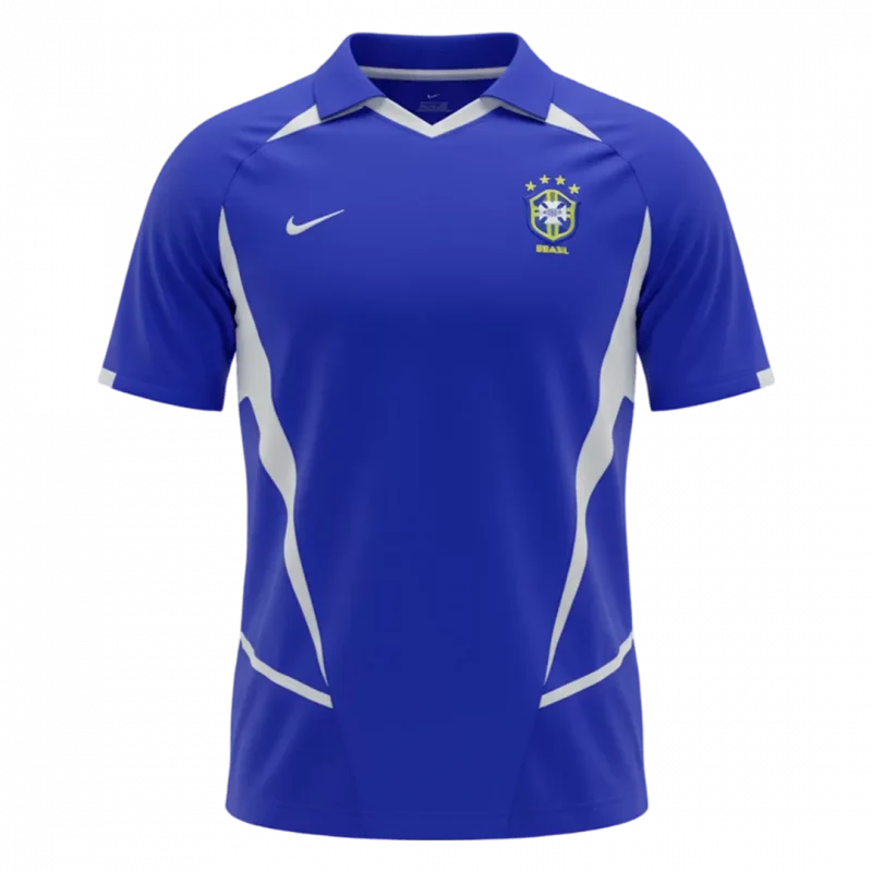 Retro Soccer Jersey Brazil Away 2002