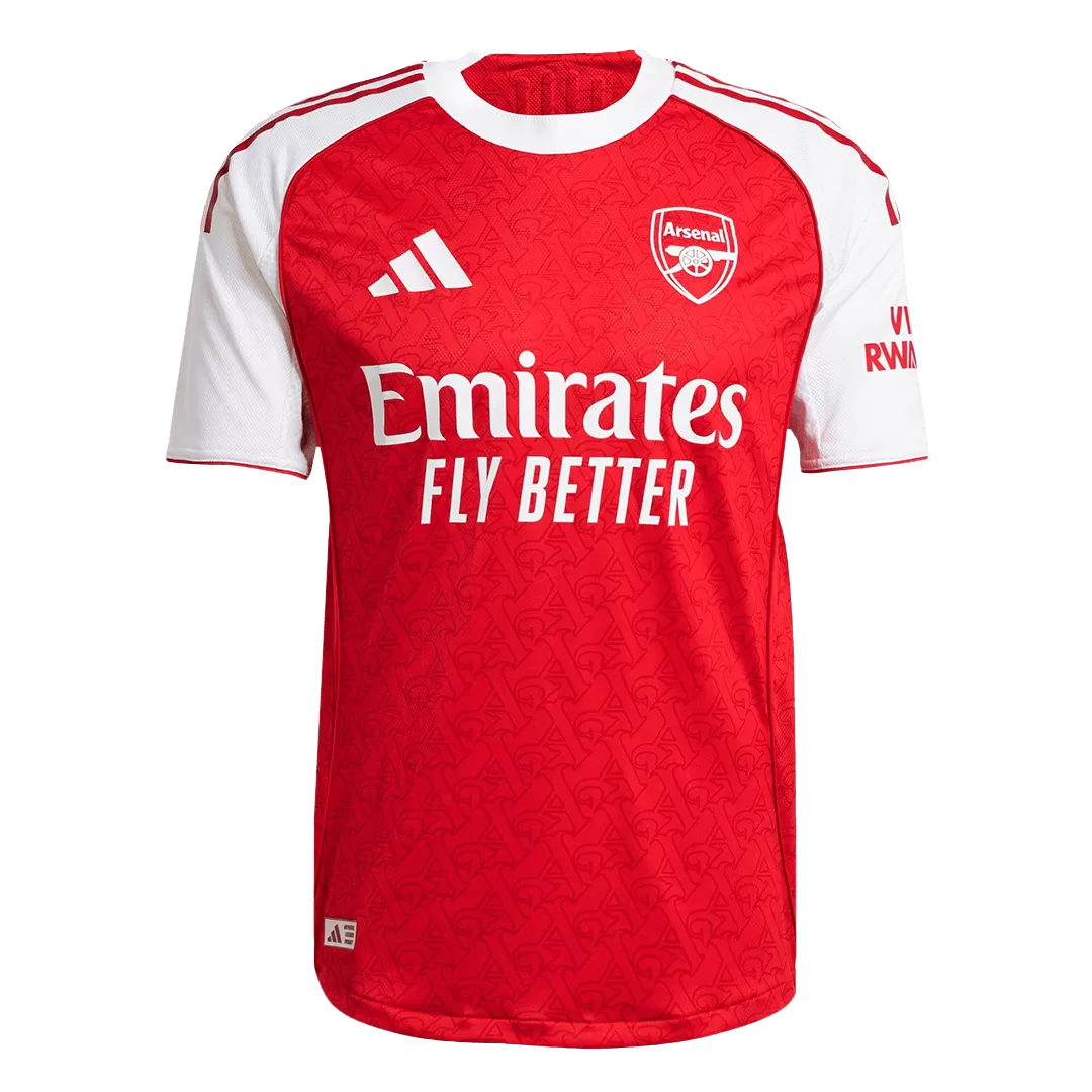 ØDEGAARD #8 Arsenal Home Authentic Soccer Jersey 2025/26 - Image 4
