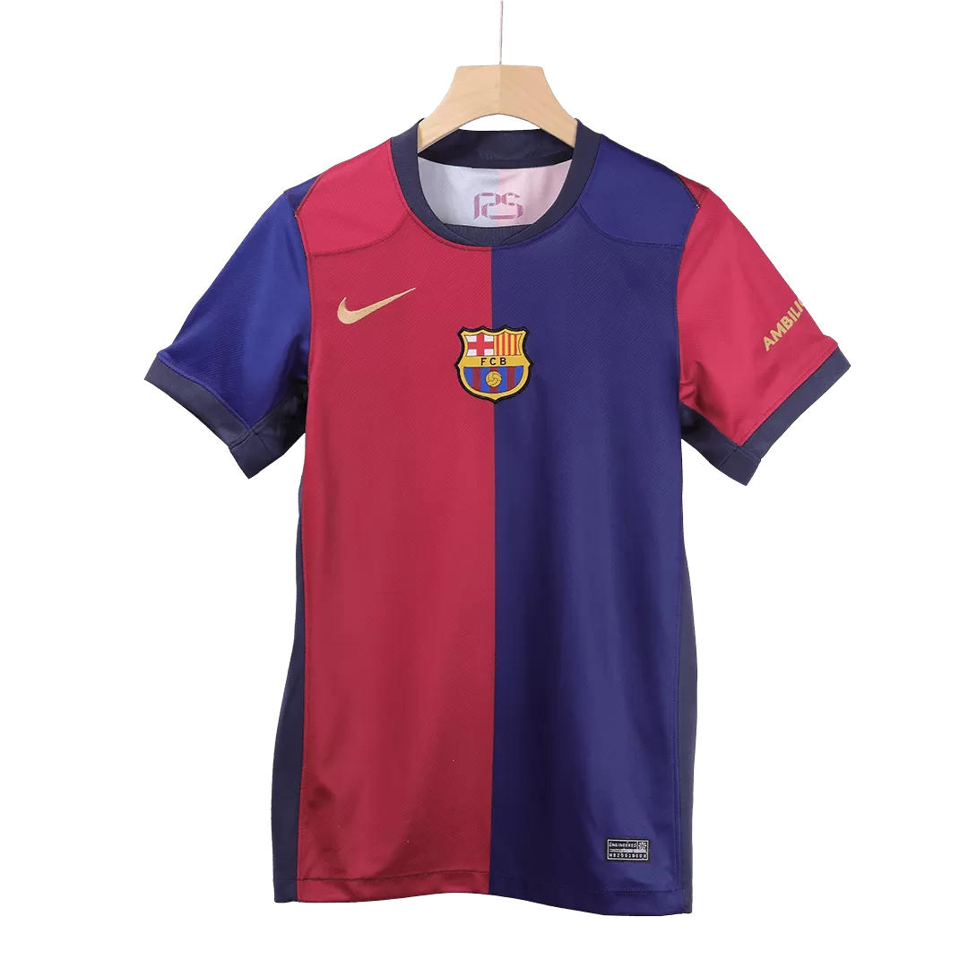 LEWANDOWSKI #9 Barcelona Home Soccer Jersey - Spotify Logo Without Text - Image 4