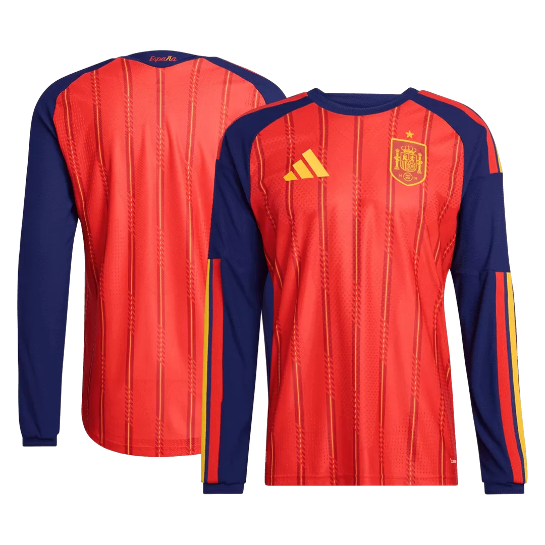 Spain Home Long Sleeve Player Version Jersey World Cup 2026 - Image 3