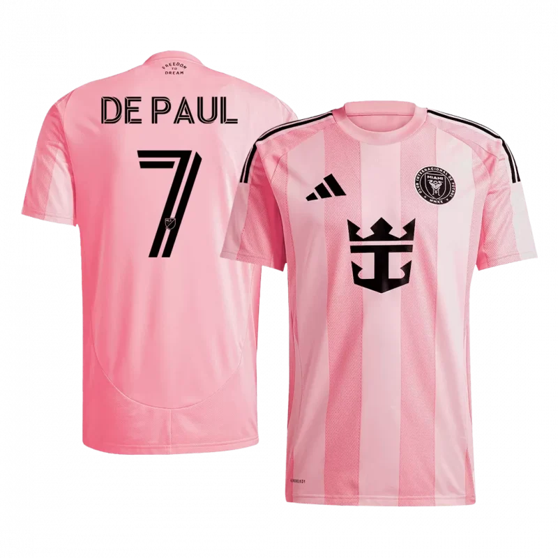 DE PAUL #7 Inter Miami CF Home Soccer Jersey 2025