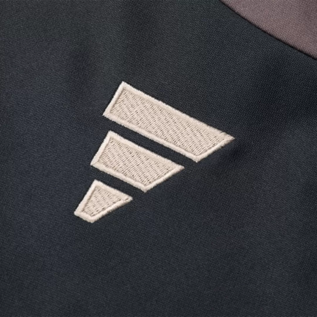 Real Madrid 1/4 Zip Tracksuit Gray - Image 19