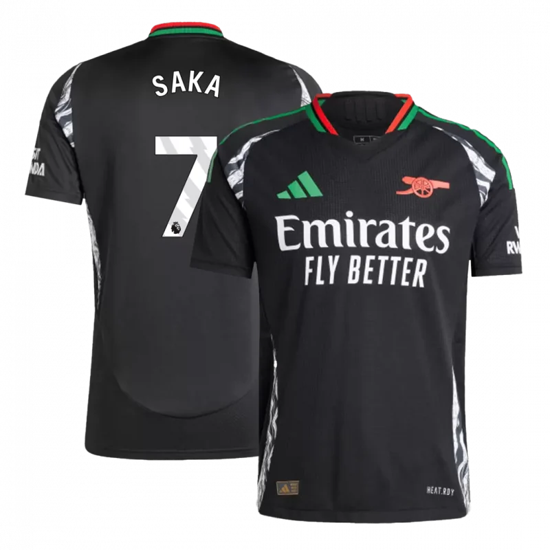 SAKA #7 Arsenal Away Authentic Soccer Jersey