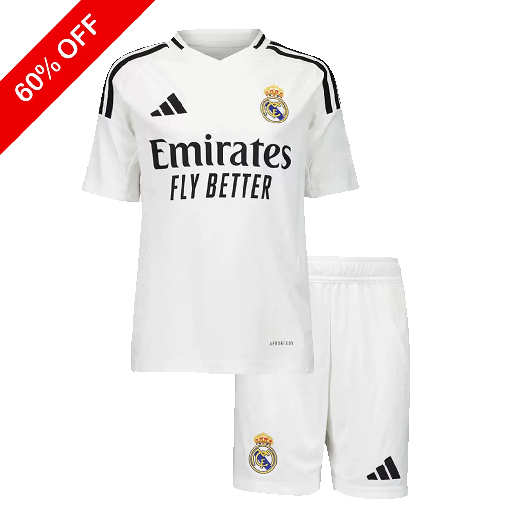 Real Madrid Home Kids Soccer Jerseys Kit