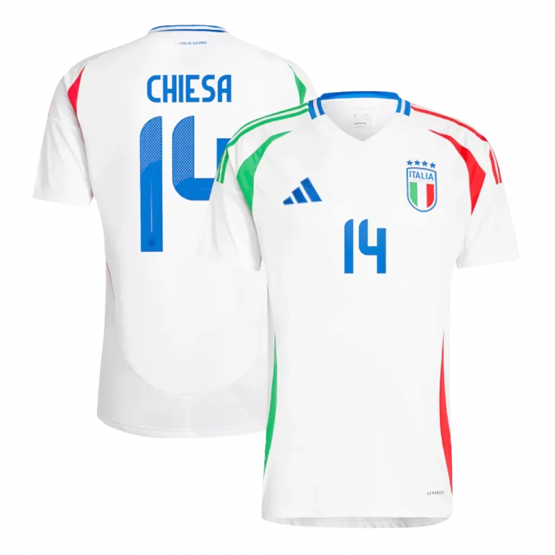 CHIESA #14 Italy Away Soccer Jersey EURO
